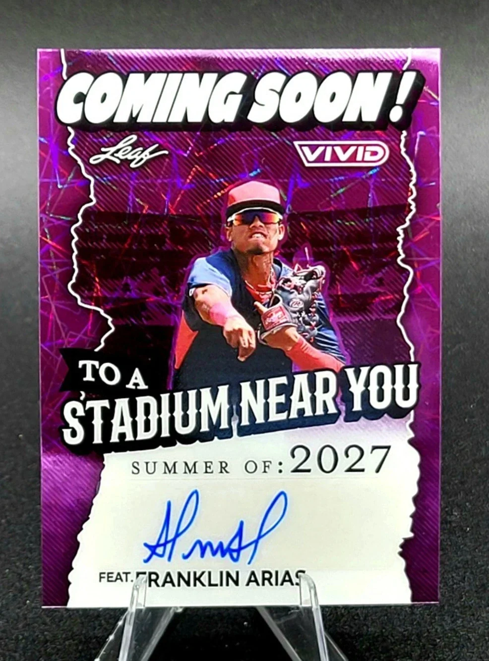 2025 Franklin Arias 3/7 Coming Soon Auto Boston Red Sox Top Prospect